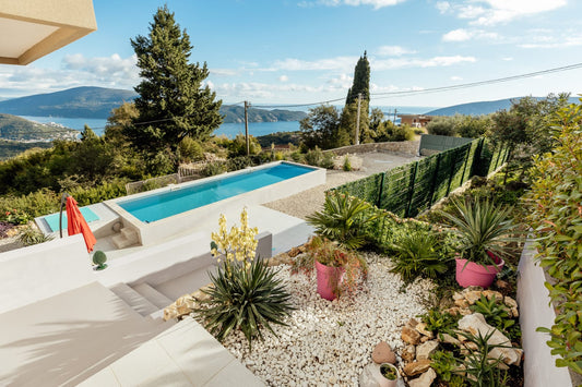 Modern Villa with Panoramic Views and Private Pool Above Herceg Novi
