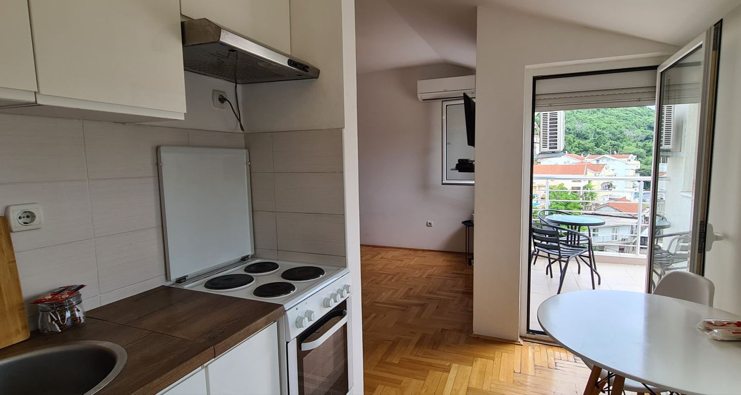 Studio Apartment With Large Terrace And Sea View Just 5 Minute Walk to Igalo Centre