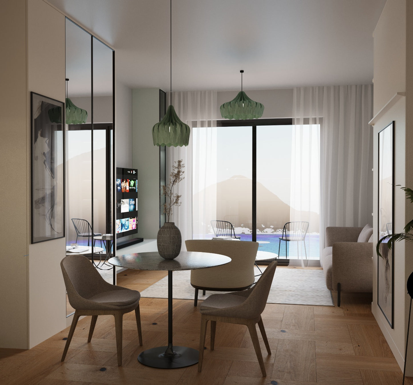 New Modern Apartment Complex With Sea View & Pool In Kumbor
