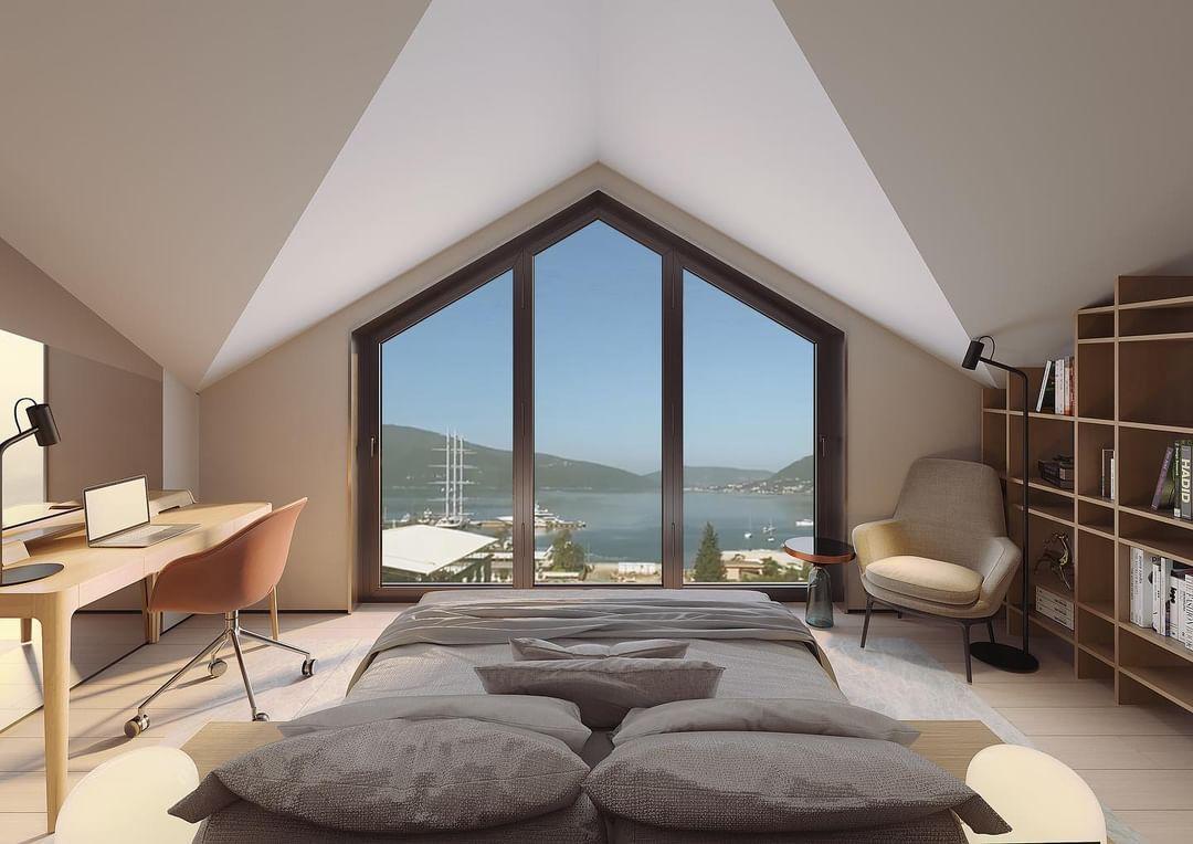 Duplex Penthouse With 180° Sea View In Boka Place, Porto Montenegro