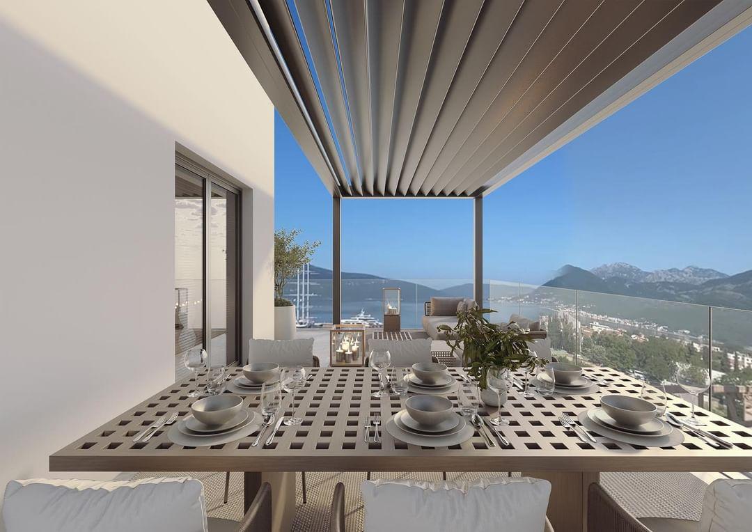 Duplex Penthouse With 180° Sea View In Boka Place, Porto Montenegro