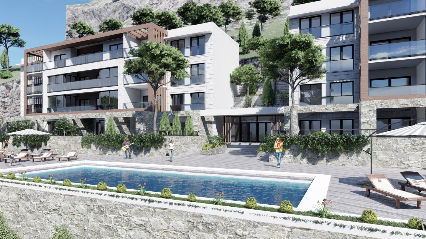 Studio Apartment In The NEW Luxury AMMA Resort In Čanj