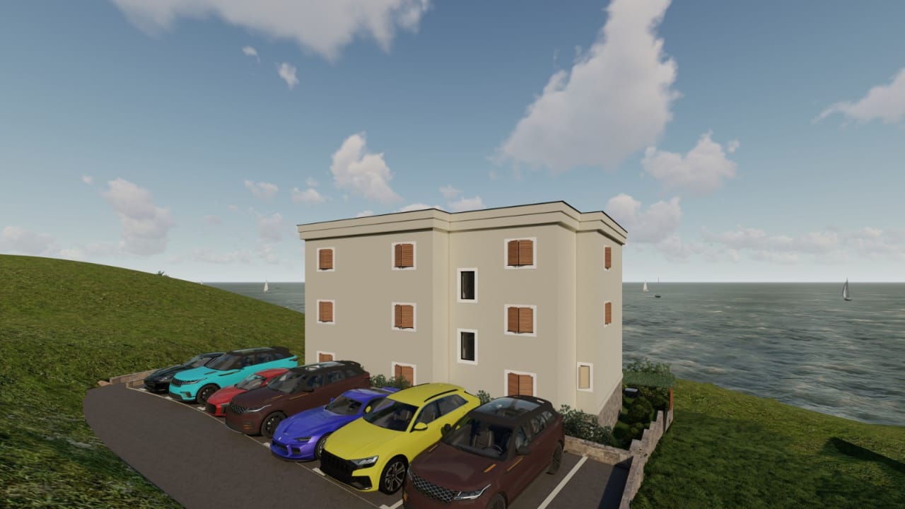 Modern Apartments Under Construction in Kumbor With Sea View & Parking