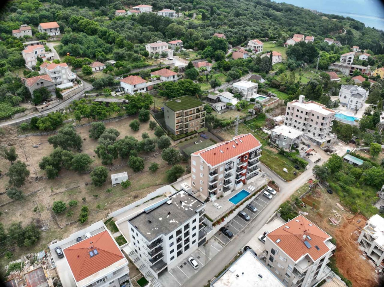 Modern Apartments Under Construction in Kumbor With Sea View & Parking