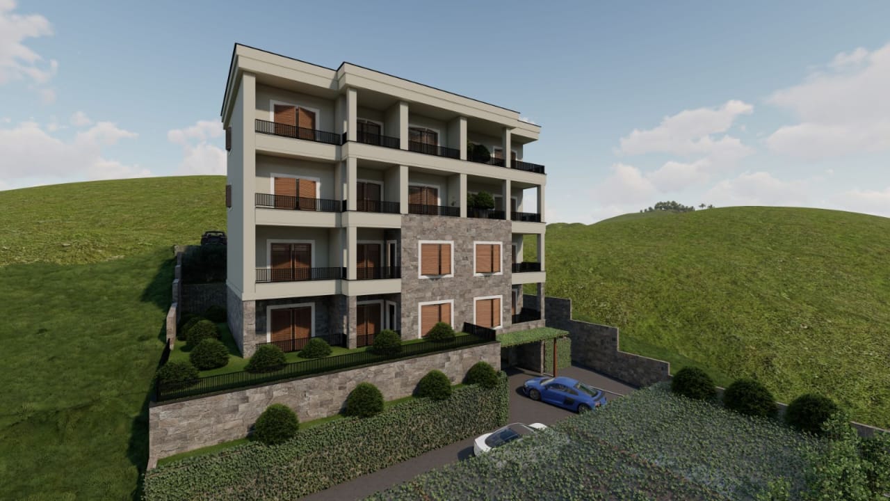 Modern Apartments Under Construction in Kumbor With Sea View & Parking