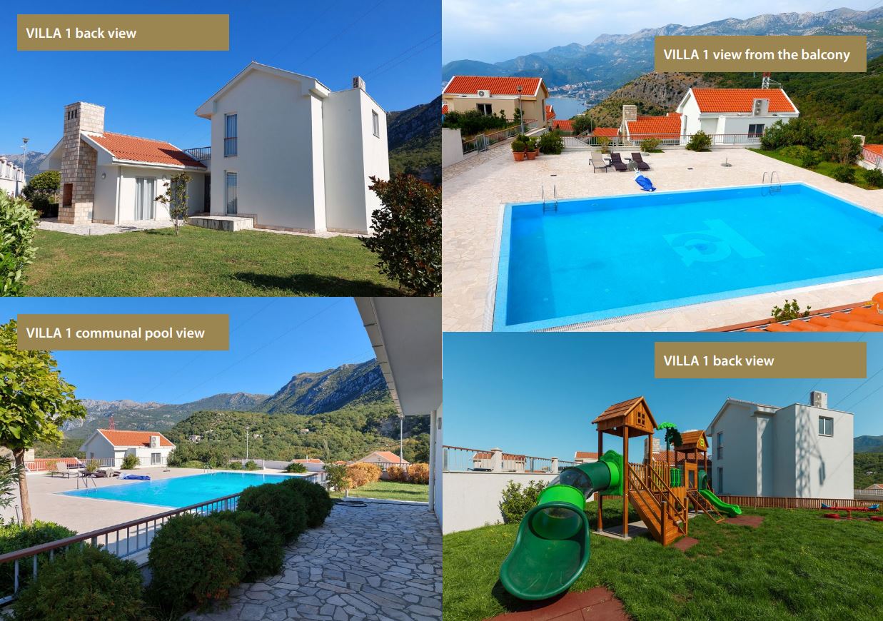 3 Bedroom Villas With Sea Views In Private Gated Complex, Budva