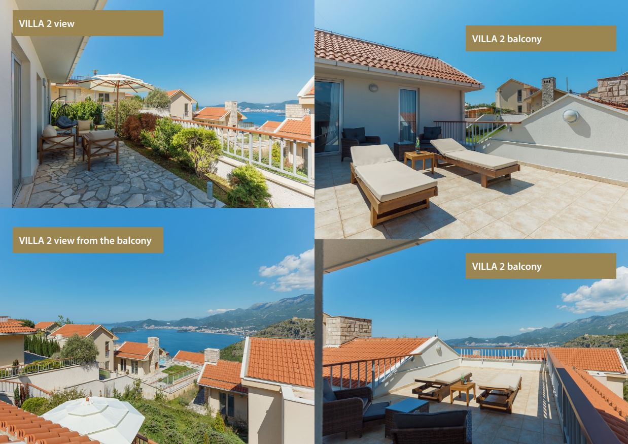 3 Bedroom Villas With Sea Views In Private Gated Complex, Budva