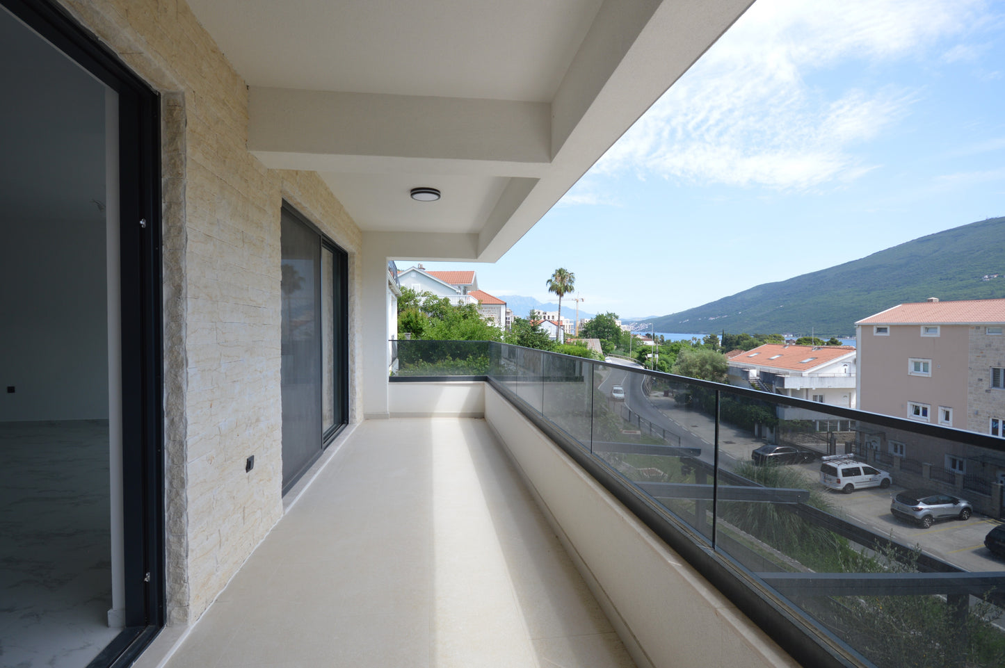 Spacious Ground Floor Apartment In New Building With Sea View In Kumbor