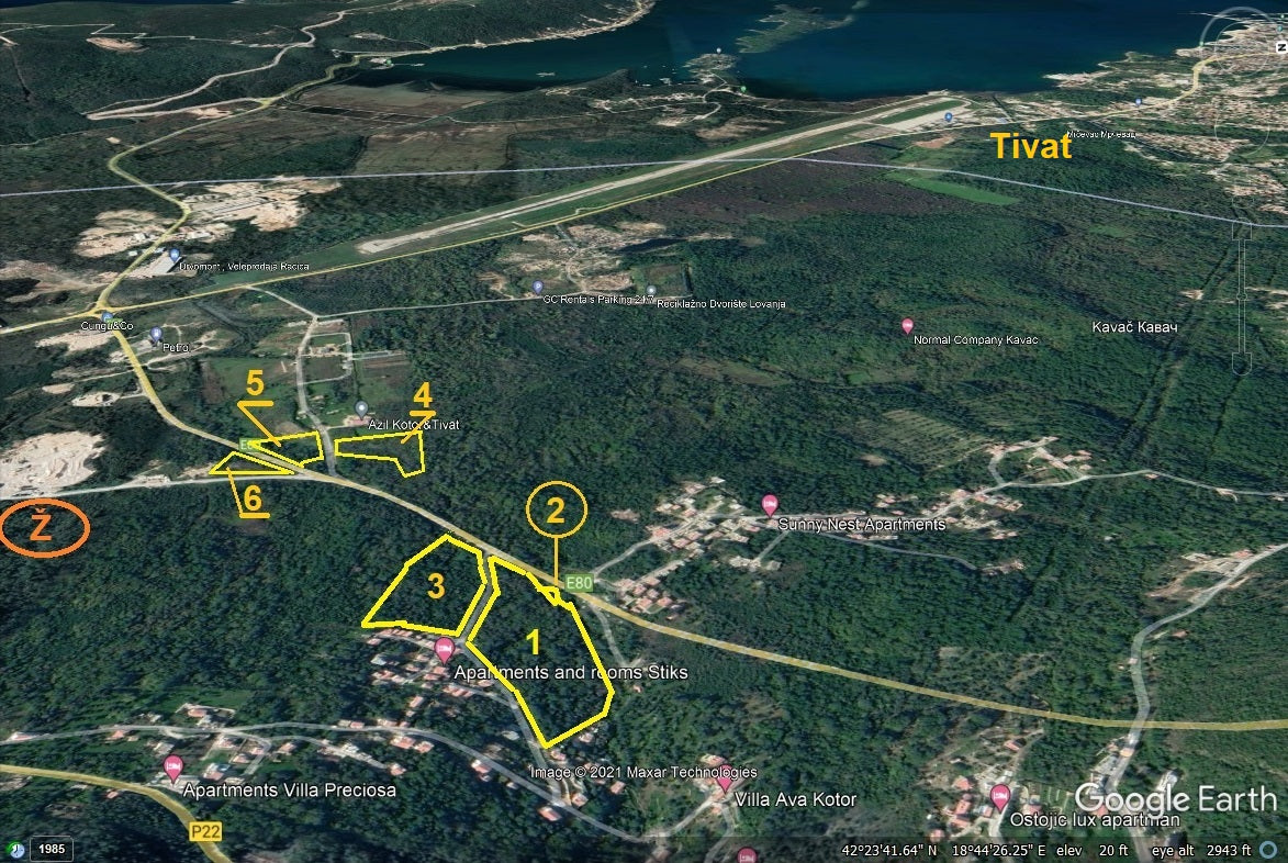 Plot Of Land For Development In Kavac, Kotor