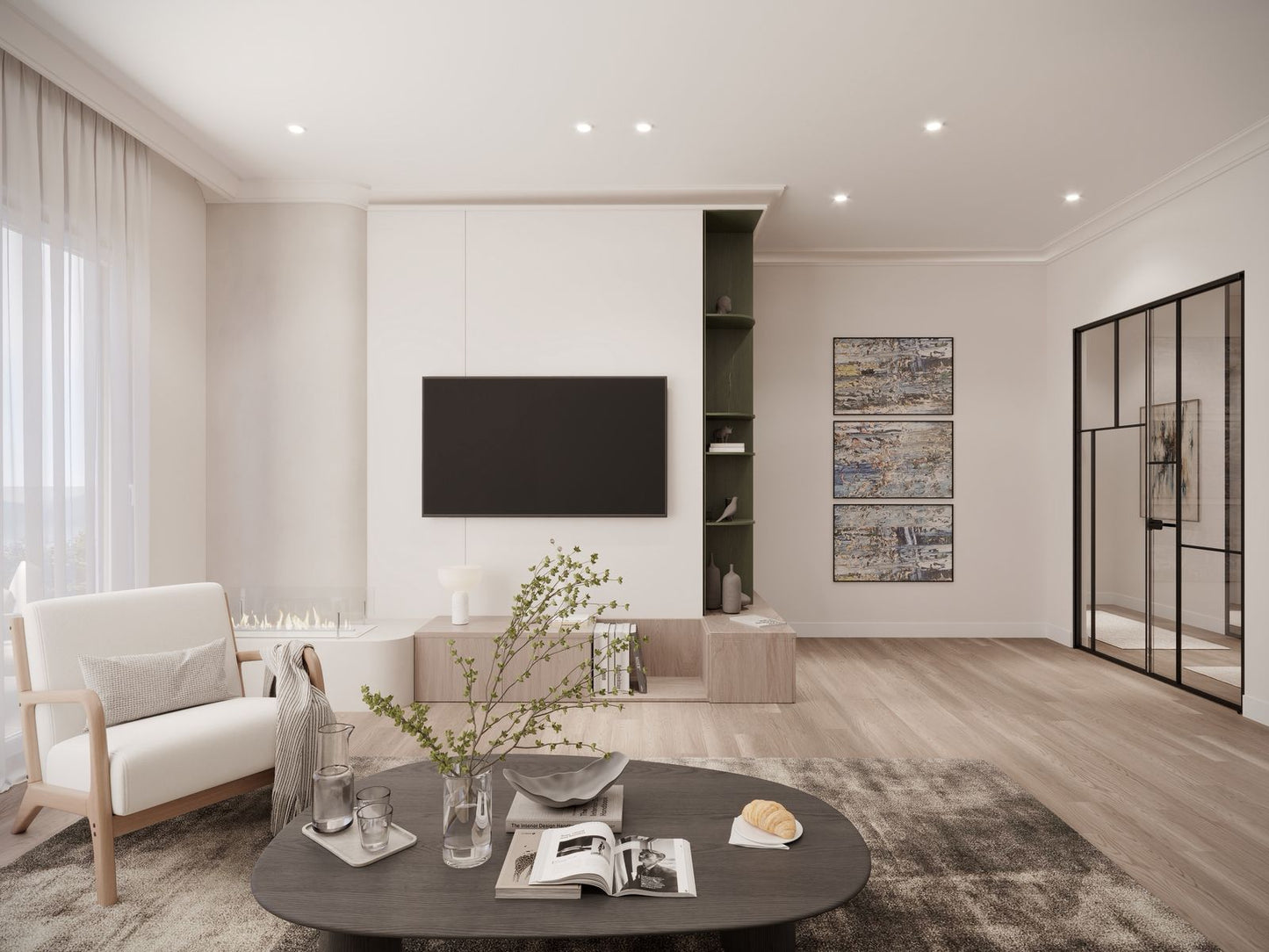 1 Bedroom Apartment Under Construction With Sea View in Kumbor