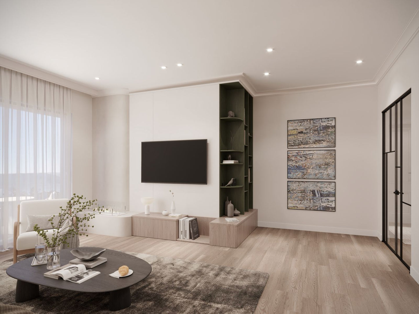 1 Bedroom Apartment Under Construction With Sea View in Kumbor