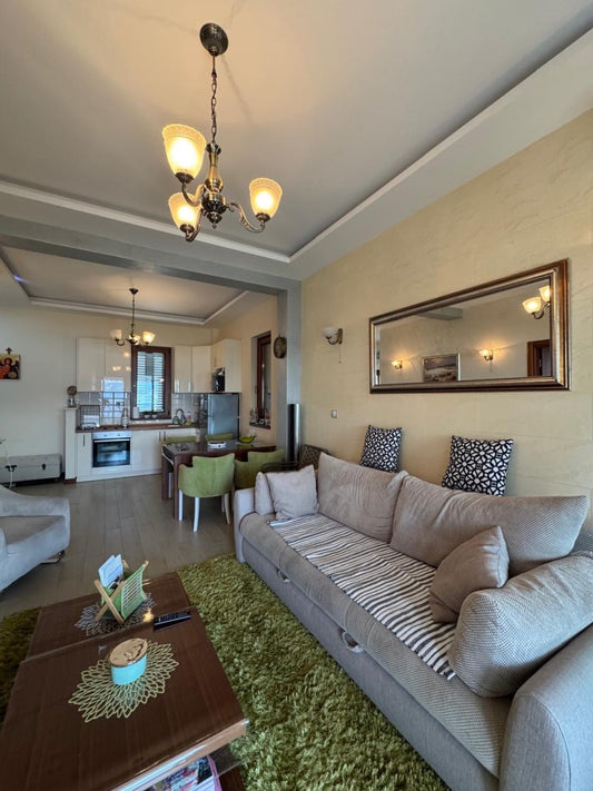 Front Line Apartment With Parking & Sea View In Meljine