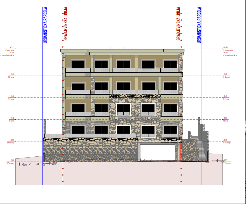 Modern Apartments Under Construction in Kumbor With Sea View & Parking