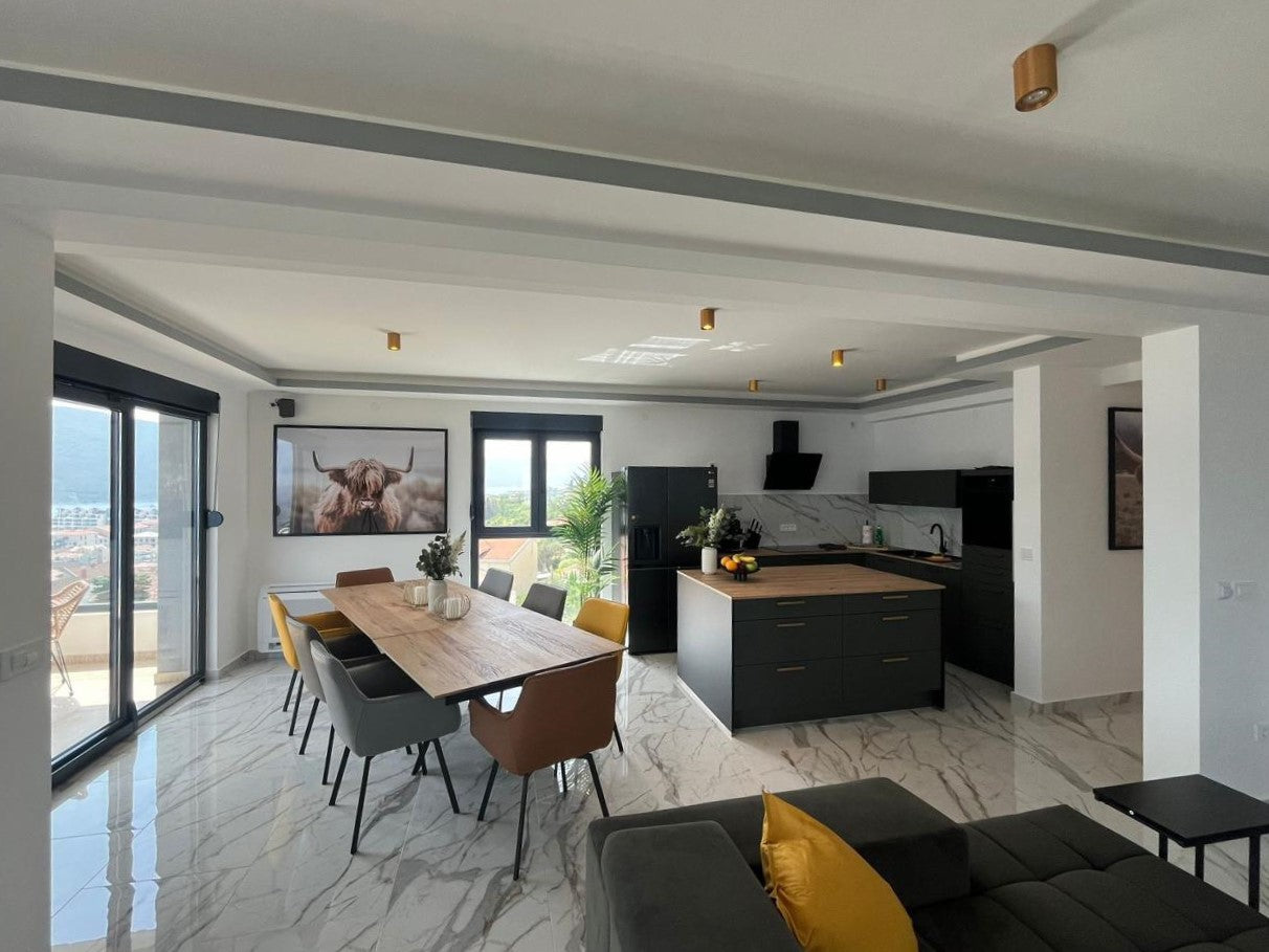 Luxury Penthouse in Djenovići With Private Rooftop Pool & Panoramic Sea View
